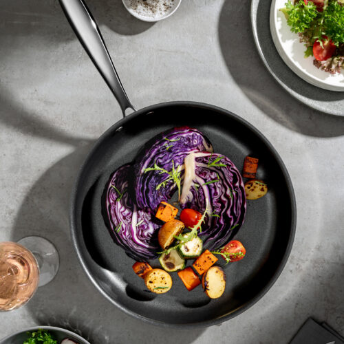 Chảo inox liền khối thành đứng chống dính Starlight XCOOK XS03