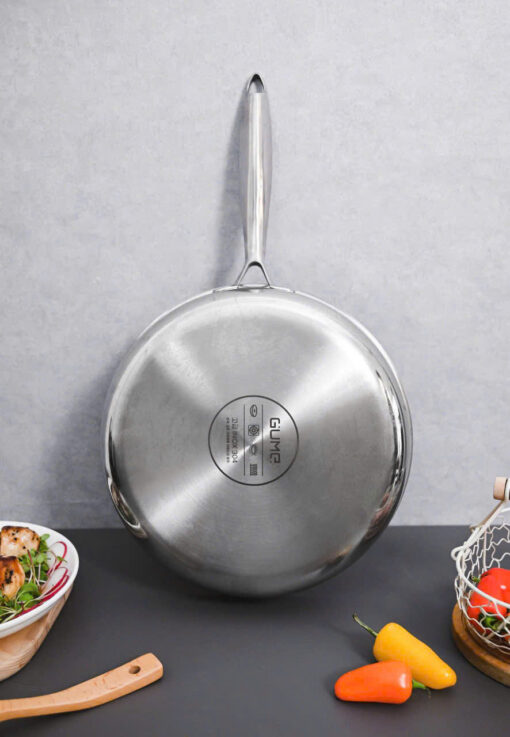 chao-gume-28cm-2 Chảo inox 5 lớp liền khối 28cm Gume GPS-1228