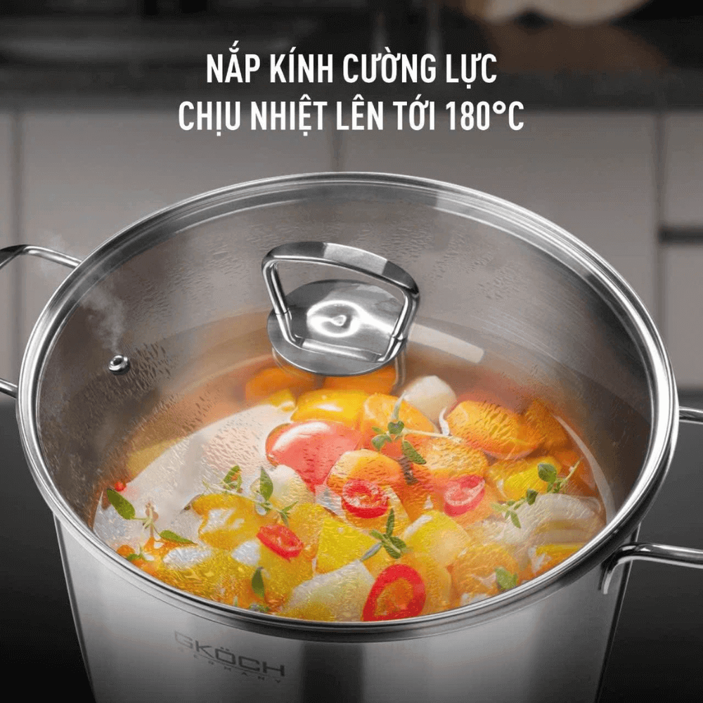 noi-luoc-ga-gkoch-4 Nồi luộc gà GKÖCH Germany 28cm 12L