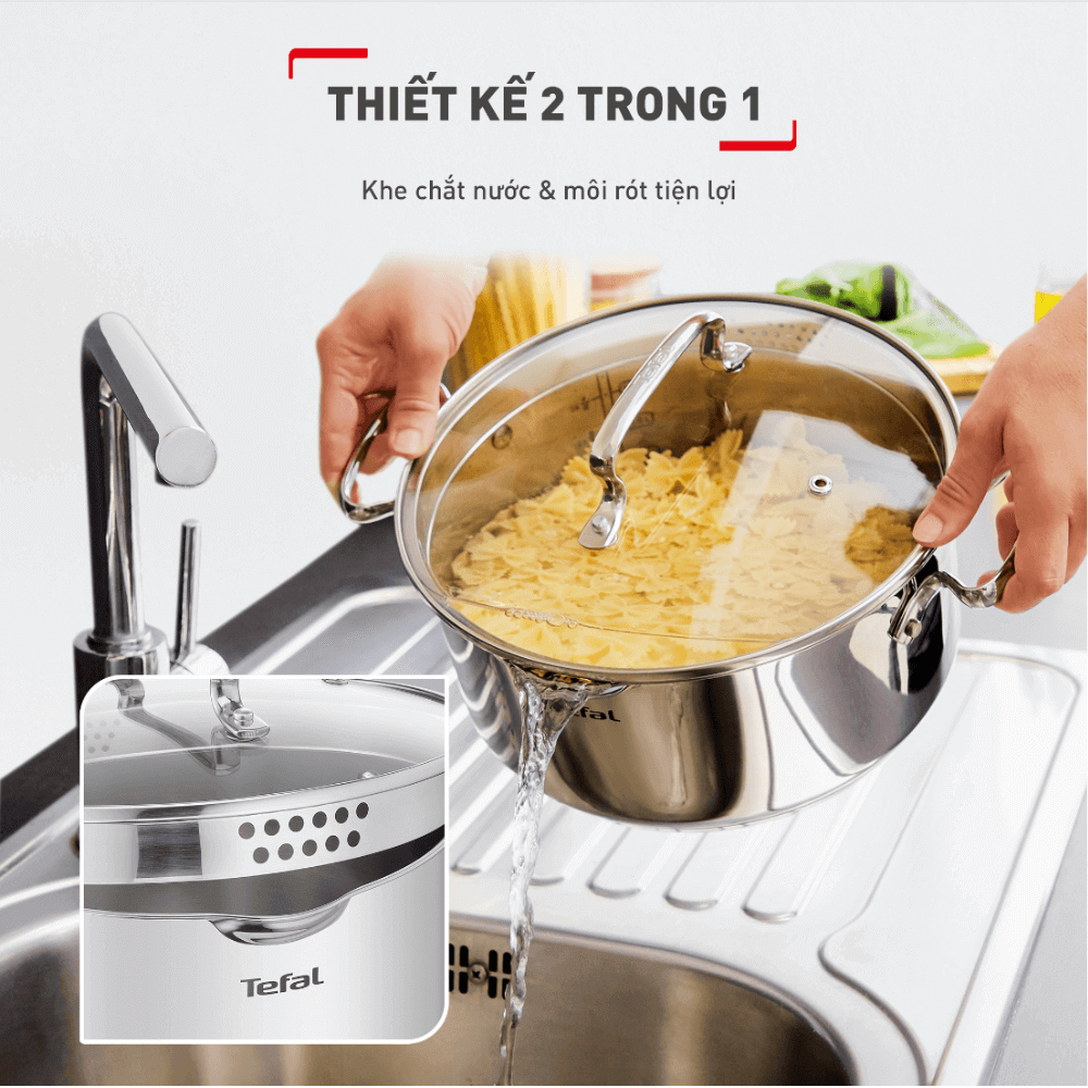 noi_luoc_ga_tefal_duetto_plus_28cm(1) Nồi luộc gà Tefal Duetto Plus 28cm 10.4L