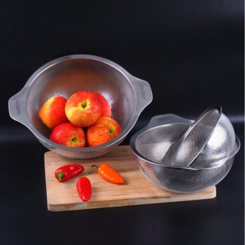Bộ 3 rổ inox có tay cầm Gkoch MYDH0305