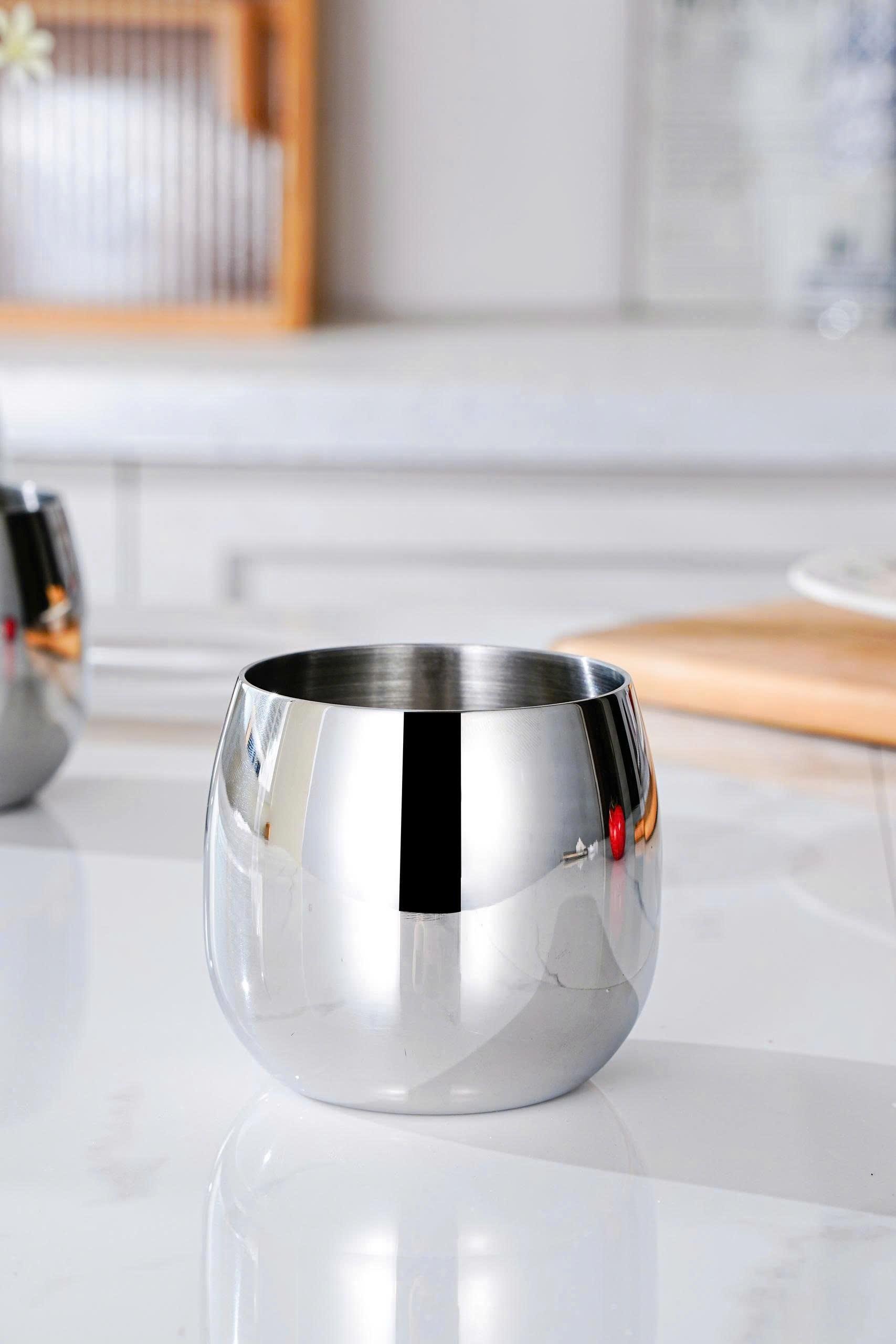 Cốc Oyatton hình quả trứng 350ml inox 18/10 - O212