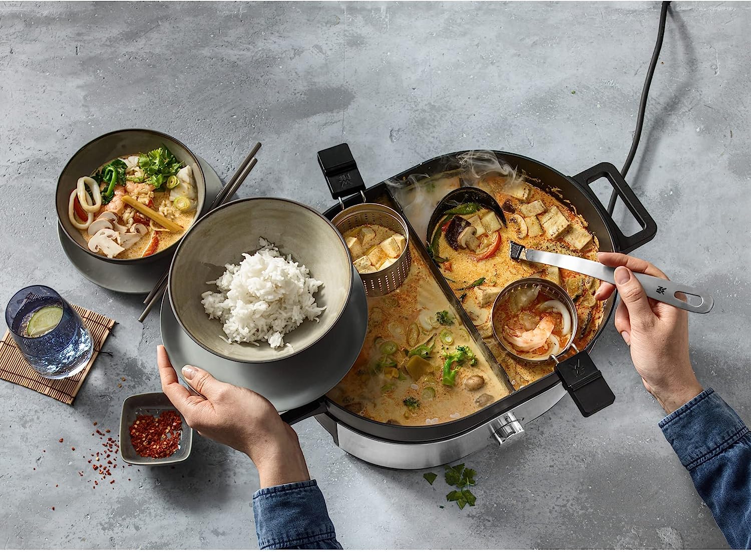 Noi-lau-hap-WMF-Lono-Hot-Pot-&-Steam(6) Nồi lẩu hấp WMF Lono Hot Pot & Steam