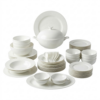 Set bát sứ Imperial 50 món trắng vân vuông